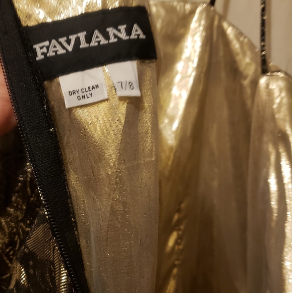 Vintage Gold /Black Bubble Dress - Picture 3 of 3